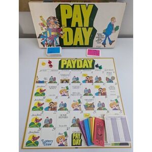 Pay Day Board Game Parker Brothers Vintage Family Finance Game Set 1970s